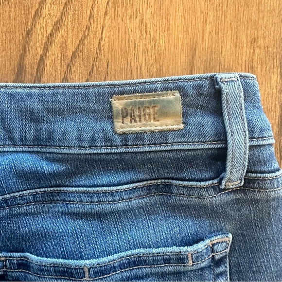 Women's Paige Denim Verdugo Ankle Medium Wash Raw Hem Size 28 Distressed Comfy - Picture 7 of 15
